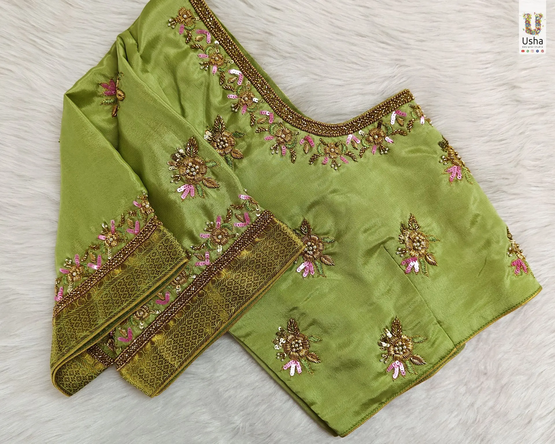 Bridal Maggam Work Blouse by Usha Designer Studio