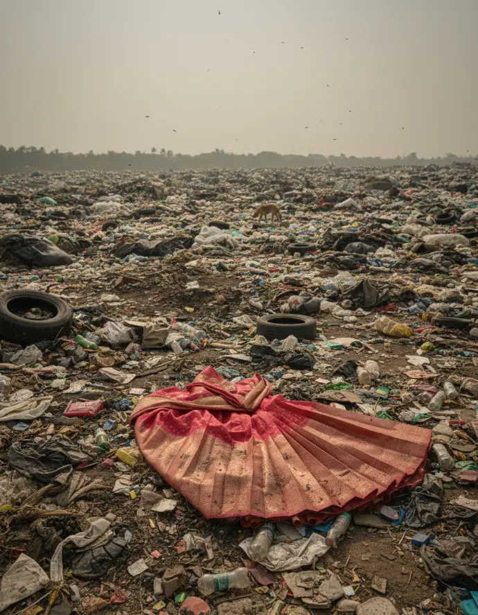 Saree in Land Fills